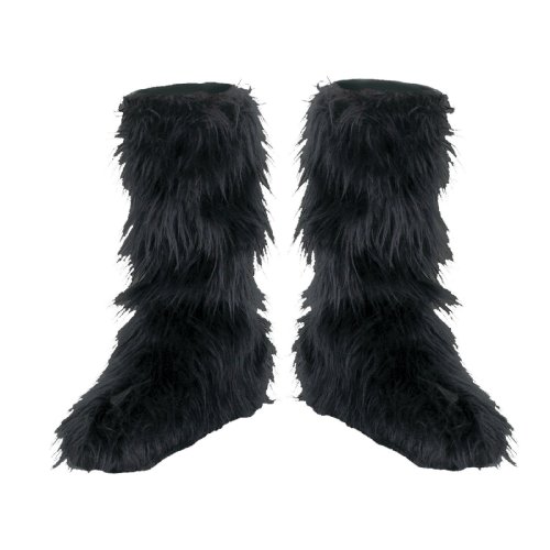 Fuzzy (Black) Child Boot Covers Child (One-Size)