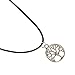 ABC(TM) Fashion Women New Tree of Life Charm Pendant Choker Necklace Jewellery with Black Cord