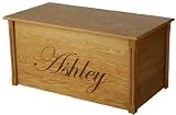 Oak Toybox w Engraged Lettering