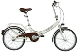 Lombardo Folding 2000 Bicycle (White, 20X 10-Inch)