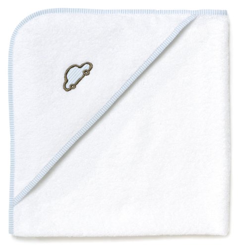 Bellybutton 44248 - Kapuzenhandtuch, Maße: 80 x 80 cm, white / light blue