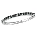 10k White Gold Black Diamond w/ Black Rhodium Band