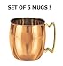 Solid Moscow Mule Mug Copper Set of 6
