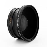 Neewer 0.43x 72mm Wide Angle Lens with Macro for Canon EOS 7D, 60D, EF 28-135mm f/3.5-5.6 IS, EF-S 18-200mm f/3.5-5.6 IS USM, 1v, XL2, XH A1, EF 35mm f/1.4L USM, EF-S 15-85mm f/3.5-5.6 IS