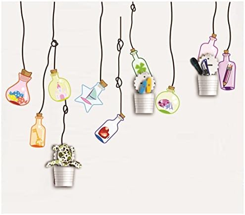 Dream Wall Wall Decal with Cup Holders, Hanging Bottles