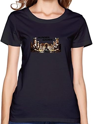 Haoyuntixu Women's The Hunger Games Mockingjay Part 2 T Shirts X-Small Black