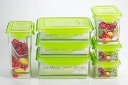 Kinetic Go Green Premium Nano Silver 14 Piece Food Storage Container Set (Includes Lids and Containers)