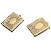 2x 23X19mm Medaillon Buch Medallion Anhänger Basteln