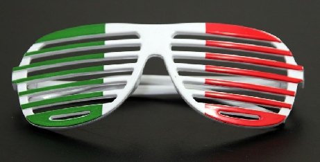 Italien Flagge Brille Atzenbrille WM 2010 Fahne ITALY