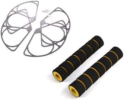 DJI Bundle Set Phantom 1 Phantom FC40 Quadcopter Protective Landing Gear High-quality Professional Foam Protector 2 Pcs and Lightweight Black Glass Fiber Propeller Bumper Prop Guard 4 Pcs