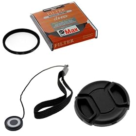 GTMax 3pcs- 52mm Snap On Lens Cap+Lens Holder+52mm Mullti Coat UV Filter for Panasonic DMC-GH2 GF2 FZ100 FZ40,Nikon D40 D3100 D3000 D5000