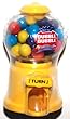 Novelty Mini 4 Inch Tall Dubble Bubble Gumball Dispenser, Yellow (1 Each)