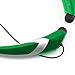 Bluetooth Headset Headphones Rymemo Metallic-feeling Soft Polishing Wireless Music Earphones Stereo Earbuds Sports/running Magnetic Neckband Style for Cellphone, Silver-green