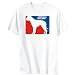 T-Shirt Mens White  American Bulldog Sports Logo  Dogs