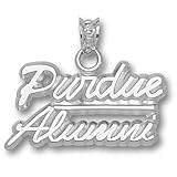 Purdue Univ Script Purdue Alumni Pendant (Silver)