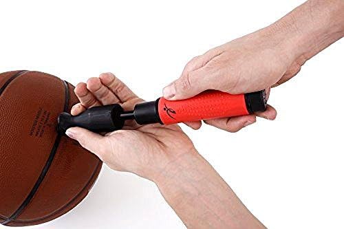 New Soccer Ball Hand Pump Needle Footbal Basketball Inflator Dual-Action Ergonomic
