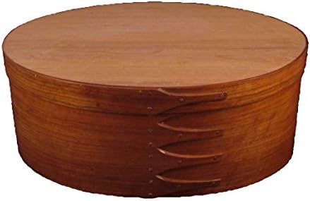 Shaker Adult Cremation Urn, Extra Large with Cherry Bands and Birdseye Maple Top