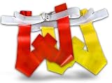 12 Red and 12 Yellow Flag Football Belts
