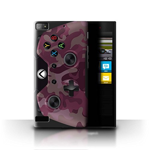 STUFF4 Phone Case / Cover for Blackberry Z3 / Pink Camouflage Design / Gamer/Xbox One Collection