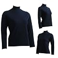 Damen 'Must have' Rollkragen Stehkragen Pullover Rolli in schwarz 70003