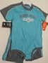 Nike Athl Boy Baby 12 or 24 Months Light Blue and Cool Grey 2 PCS Short Set New