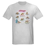 Cat YOGA POSES Ash Grey T-Shirt
