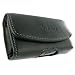 Premium Luxury Black Leather case cover for new Sprint Palm Pre mobile phone, with belt clip (Palm Pre not included)