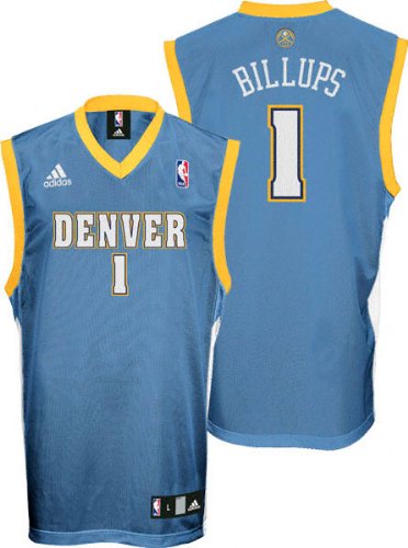 Chauncey Billups Light Blue Adidas NBA Replica #1 Denver Nuggets Youth Jersey