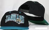 Jacksonville Jaguars Snapback Black / Teal Two Tone Adjustable Plastic Snap Back Hat / Cap