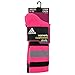 adidas Women's Retro II 3-Pack Crew Socks, Solar Pink/Flash Orange/Flash Pink/White/Dark Grey, Medium