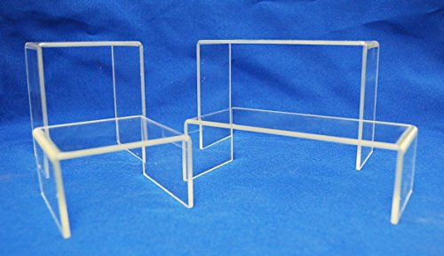 Set of 4 Clear Acrylic Risers