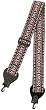 Fort Bryan GBWS 2" Woven Banjo Strap, Silver & Red