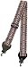 Fort Bryan GBWS 2" Woven Banjo Strap, Silver & Red