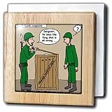 Londons Times Health and Vanity Trends Cartoons - Top Al Queda Complaint - Tile Napkin Holders
