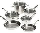 Calphalon Contemporary Stainless 10 Piece Cookware Set