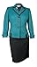 Le Suit Women's Black Trim Woven Vienna Skirt Suit