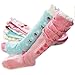 KF Baby Girl Cozy Soft Knee High Socks [Set of 5 Pairs]