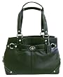 Coach Hamptons Leather Carryall Bag Tote 13236 Black