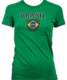Brasil Shield International Soccer Juniors T-shirt, Brasilian Soccer Juniors T-shirt