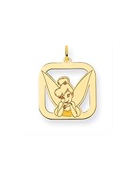 Disneys Framed, Tinker Bell Charm in 14 Karat Gold