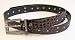 Brown Leather Rhinestone Belt Image