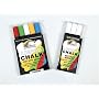 Pack of 3 white liquid chalks - 5 mm nibs exterior and interior use