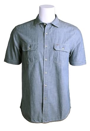 Tommy Bahama Men's 'Chambray A Day' Denim Short Sleeve Shirt