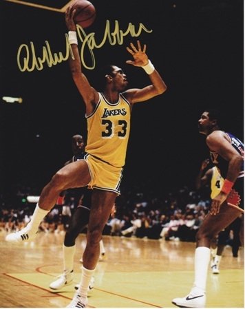 Kareem Abdul Jabbar Autographed/Hand Signed Los Angeles Lakers 8x10 Photo