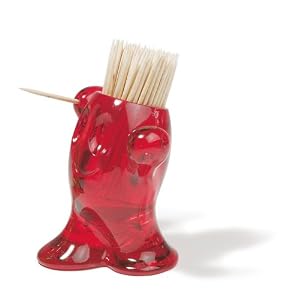Koziol PIC'NIX 3014536 Red Toothprick Holder, 2,56X3,15X3,86-Inch by 