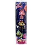 Eigenschaften HASBRO LITTLEST PET SHOP / Littlest Pet Shop - LITTLEST 3Pack Rolle - mit grünem Leguan # 499 & pink Hase # 500 & Baby Affe # 501-