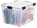 IRIS Weathertight Buckle-Up Storage Box, 62.8 QT, 4 Pack