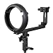 CowboyStudio Bowen, Calument, Travelite T Speedlight Bracket For Canon & Nikon Speedlight Flash Units