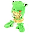 Winter Child Baby 0-1 Animal Frog Ski Trapper Beanie Lined Hat with Mitten Gloves