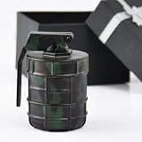 3 Stages Pocket Manual Magnetic Spice Pollen Herb Grinder Sifter Camo Pin Hand Grenade